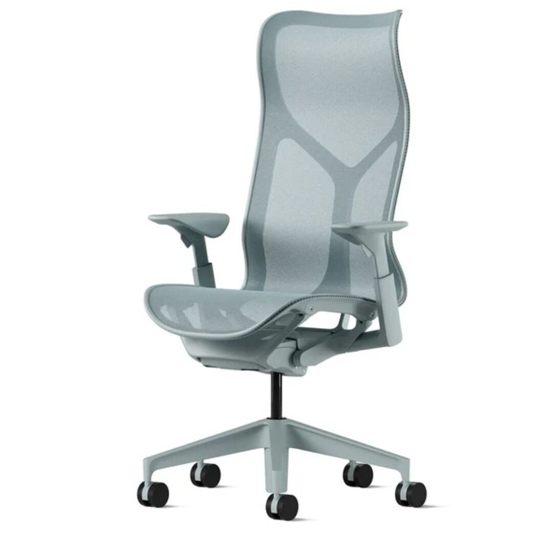 Herman CPH Bürostuhl Cosm von Herman Miller Glacier Hellblau, Gross - 1311 mm, Höhenverstellbar