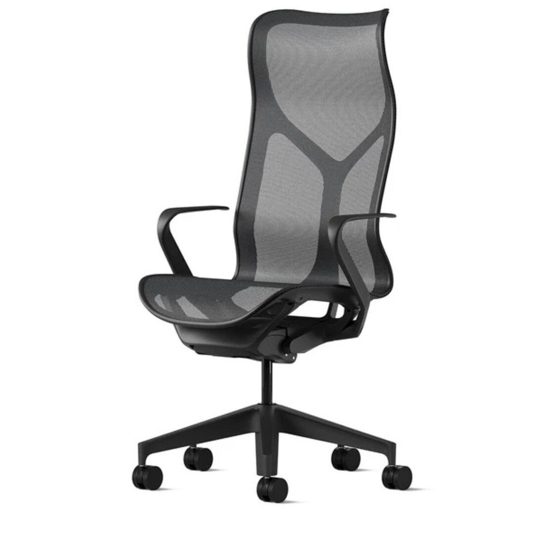 Herman CPH Bürostuhl Cosm von Herman Miller Graphit, Gross - 1311 mm, Höhenfixiert