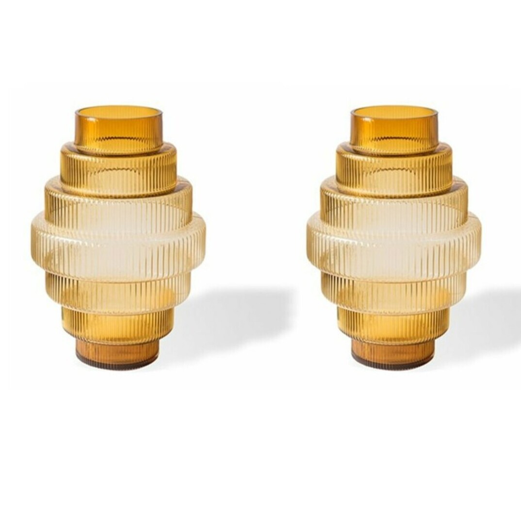 Pols Potten Vase 'Steps' Gelb