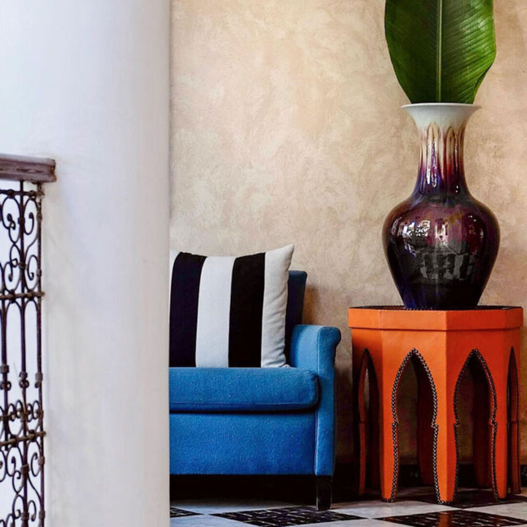 POLSPOTTEN CRAZY VASE CURVED TOP MULTI-COLOUR