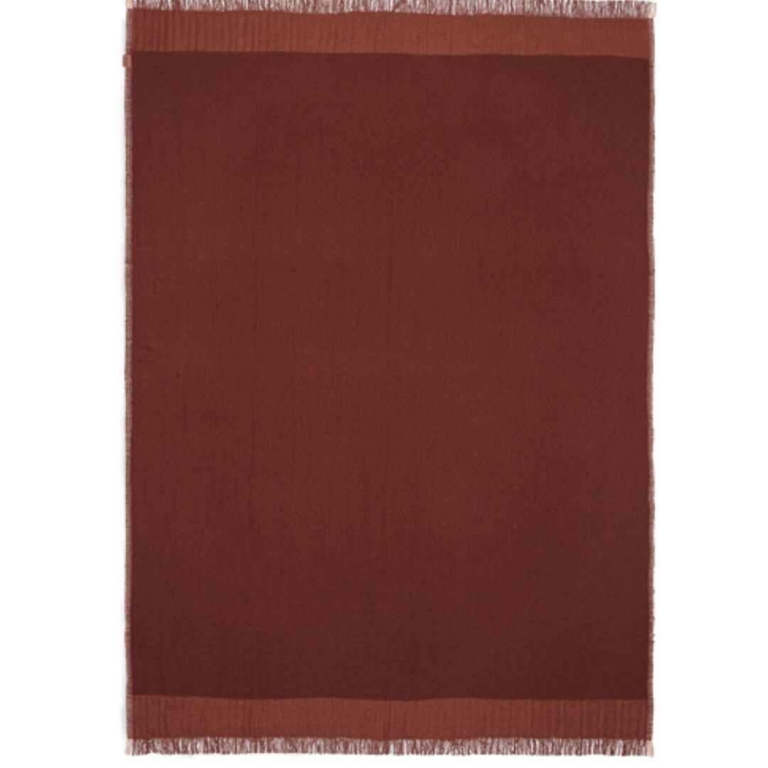 Ferm Living Decke Weaver von Ferm Living  Red Brown