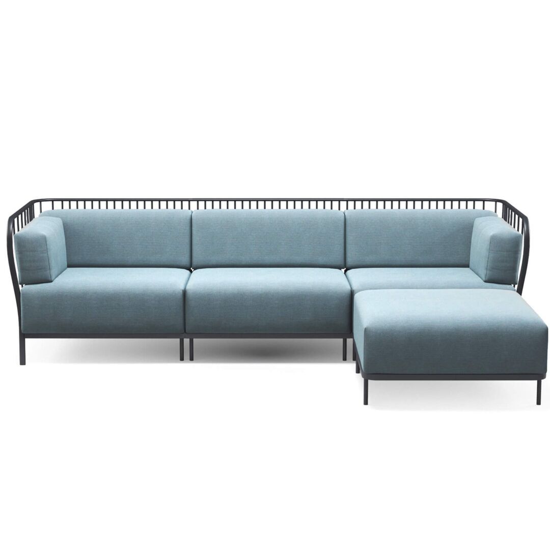Cannolè Sofa 3-Sitzer mit Tagesbett von Emu
