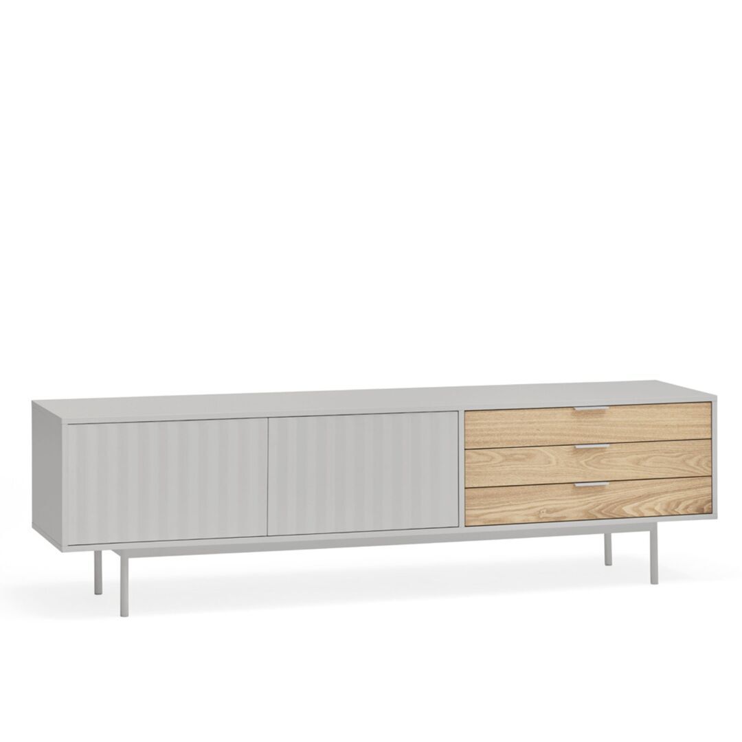 Teulat_Tv_Scale_Sierra_180_cm_With_Wooden_Doors_Matt_Light_Grey
