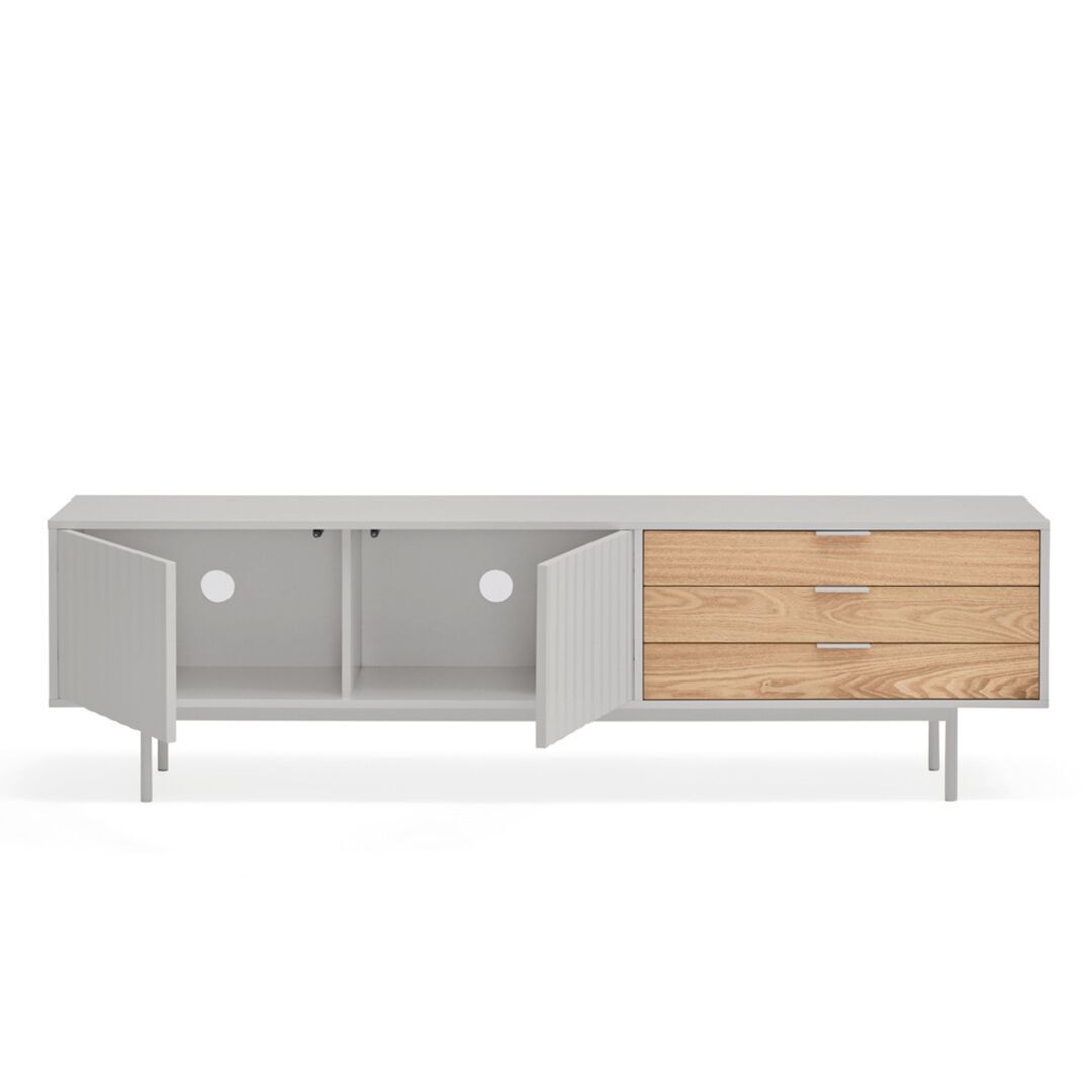 Teulat_Tv_Scale_Sierra_180_cm_With_Wooden_Doors_Matt_Light_Grey