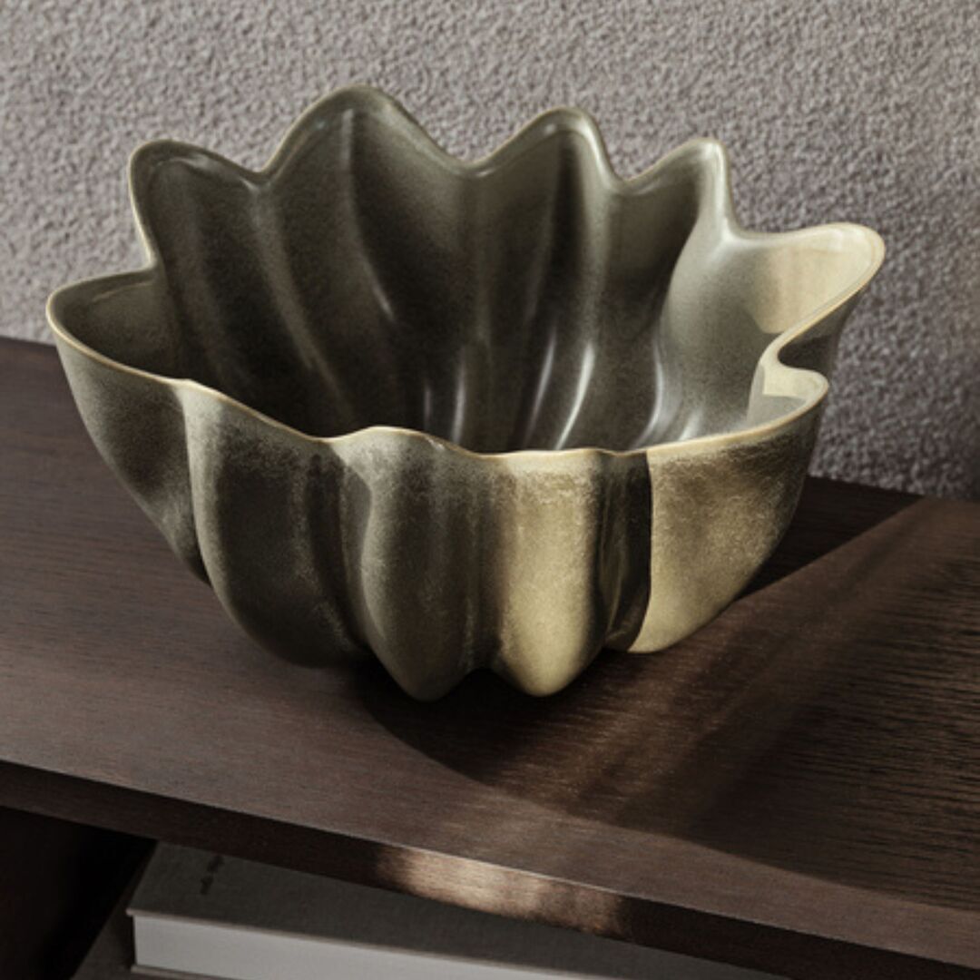 Ferm Living Ferm Living Nium Bowl Ø36 cm - Schale Dark Sage
