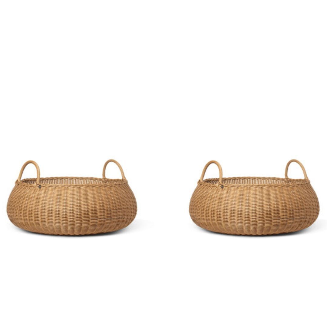 Ferm Living Geflochtener Aufbewahrungskorb Low von Ferm Living Nature