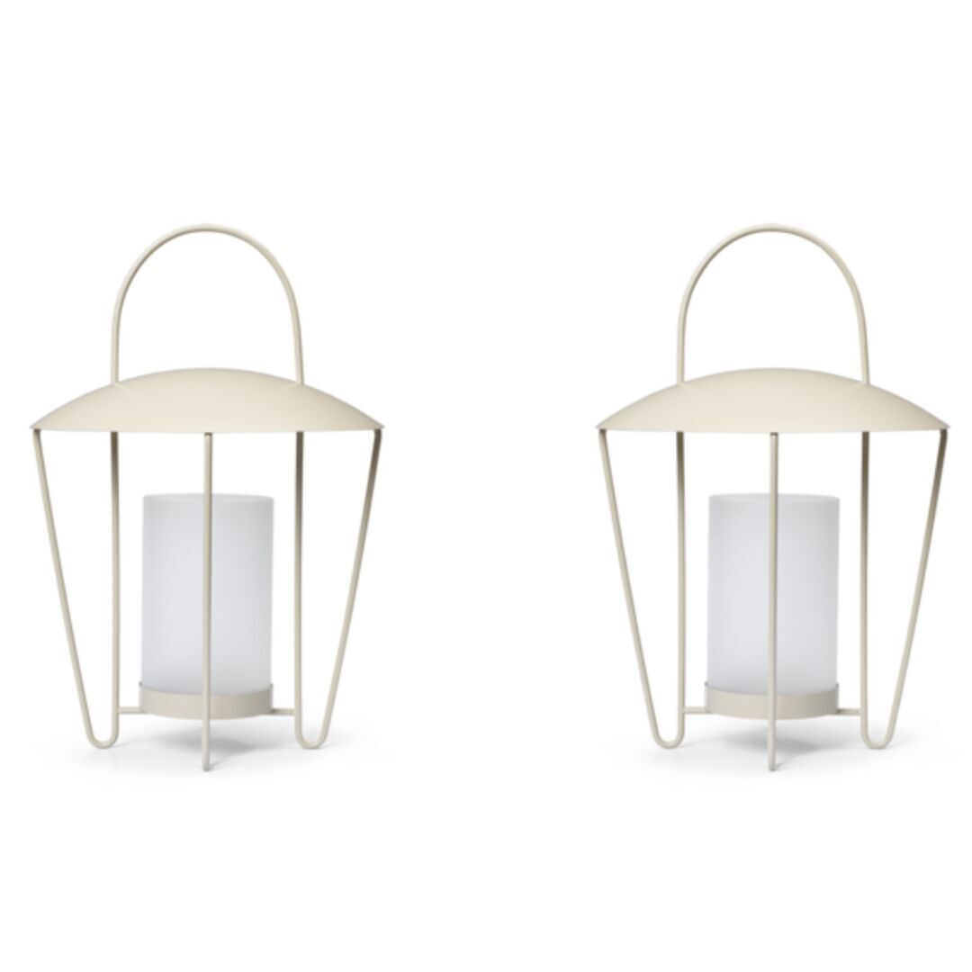 Ferm Living Abri Lantern Von Ferm Living Cashmere