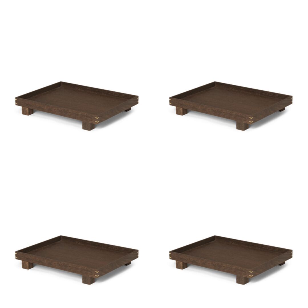 Ferm Living Holztablett Bon Wooden Von Ferm Living Small , Eiche geräuchert