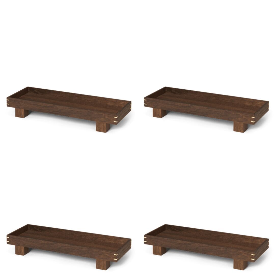 Ferm Living Holztablett Bon Wooden Von Ferm Living X-Small, Eiche geräuchert