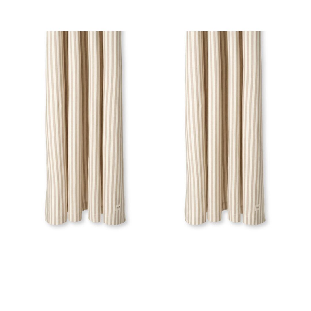 Ferm Living Duschvorhang Chambray von Ferm Living  Sand / Off-White