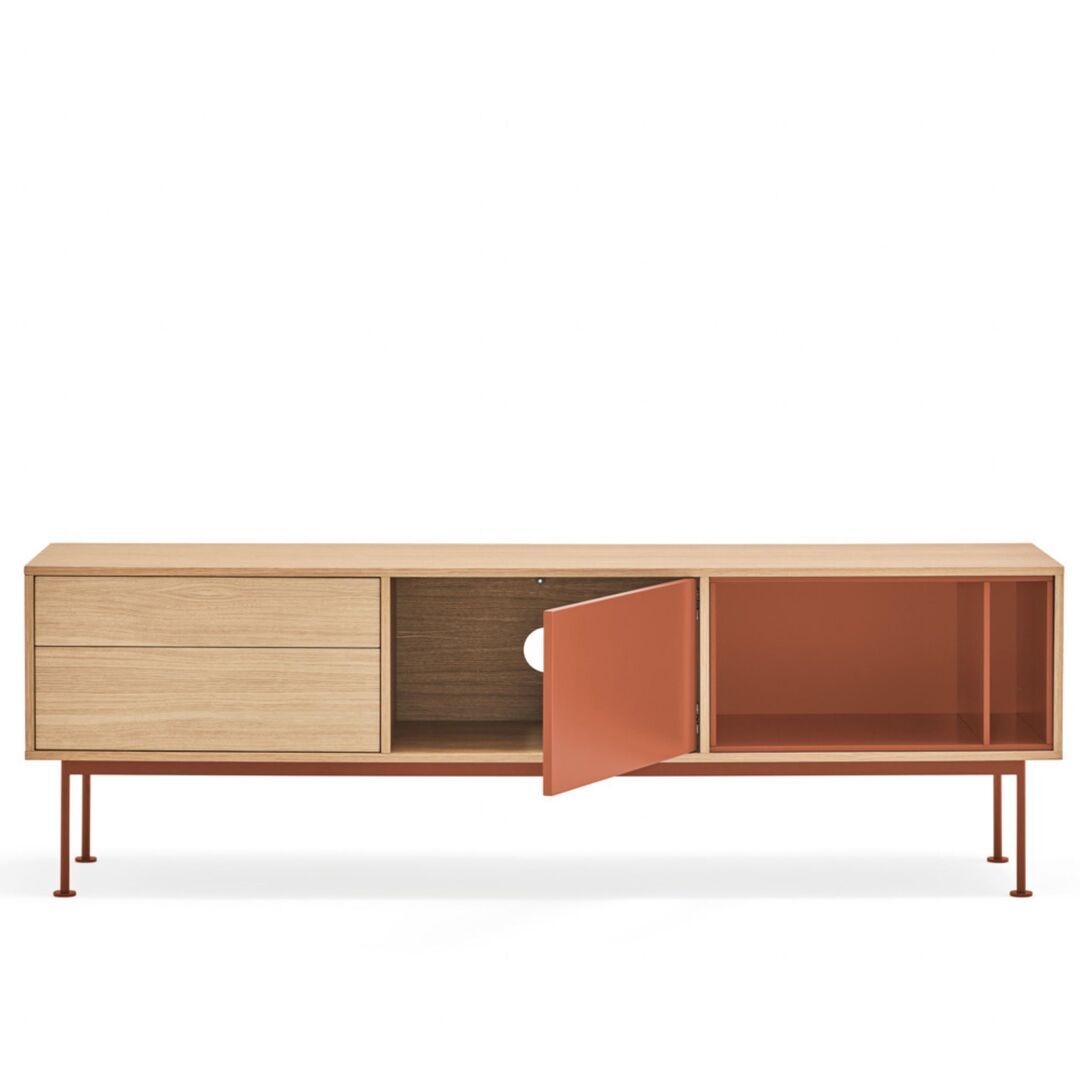 Teulat_Yoko_TV_Schrank_Brick_Red