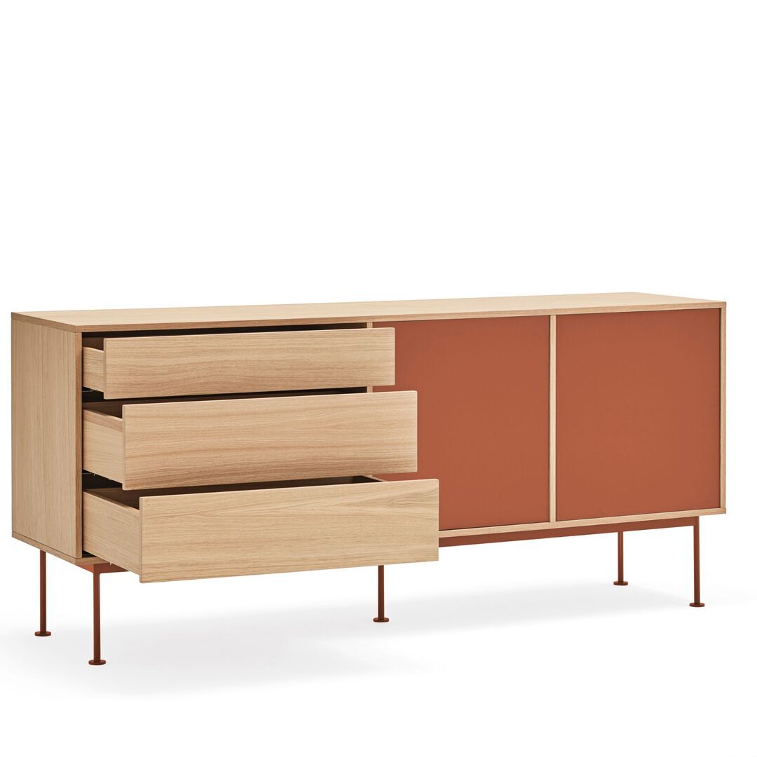 Teulat Teulat Yoko - Sideboard 2D Eiche / Brick