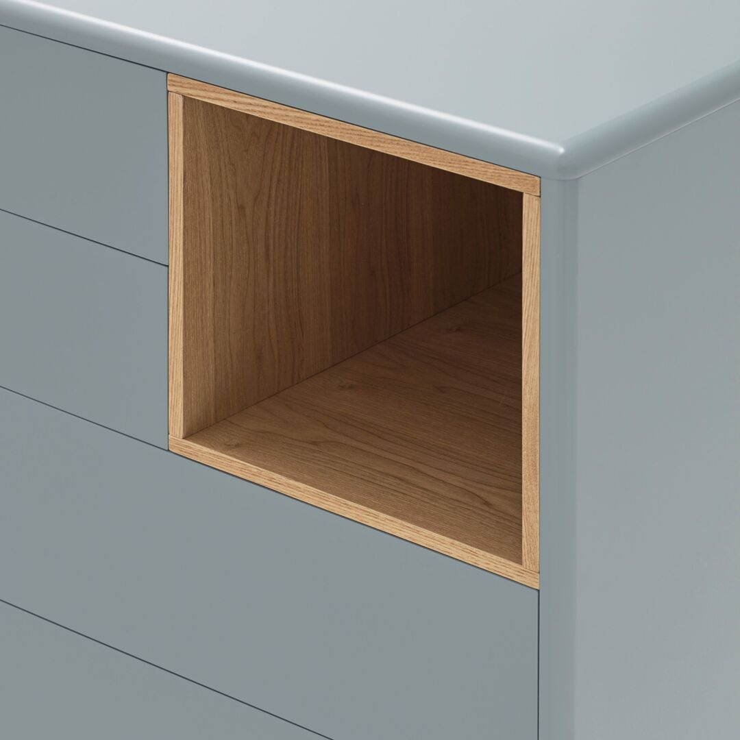 Teulat Teulat Corvo - Sideboard 4D Perlgrau