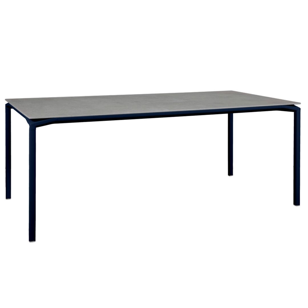 Fermob Calvi Mineral Tisch 195 X 95 cm von Fermob Abyssblau 92, Kreta