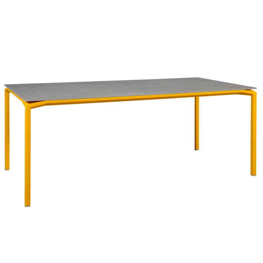 Fermob Calvi Mineral Tisch 195 X 95 cm von Fermob Honig C6, Kreta