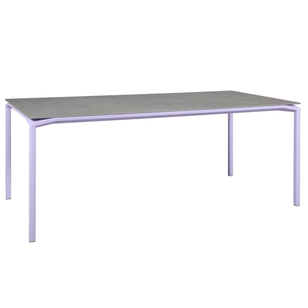 Fermob Calvi Mineral Tisch 195 X 95 cm von Fermob Marshmallow D1, Kreta