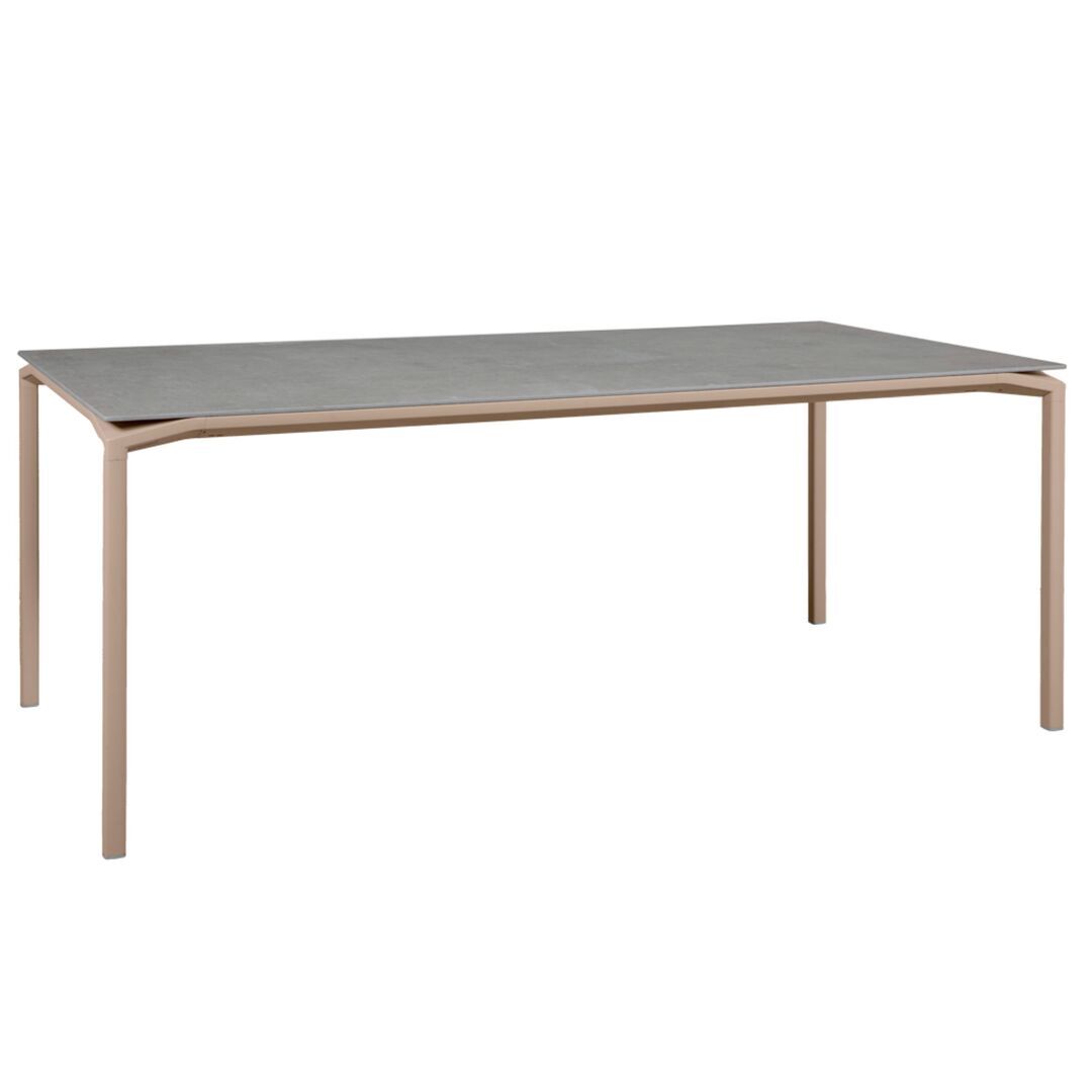 Fermob Calvi Mineral Tisch 195 X 95 cm von Fermob Muskat 14, Kreta