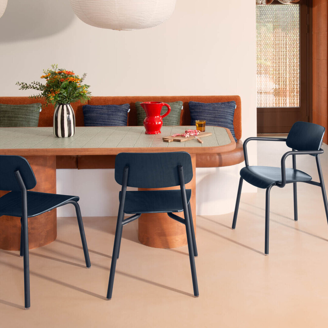 Fermob Vibration Outdoor Kissen Rythmo 44 X 44 cm von Fermob Mitternacht