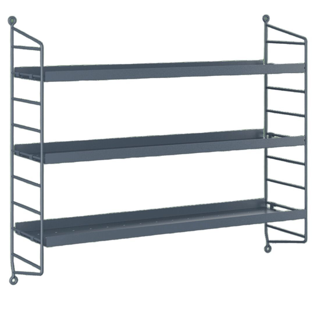 String Furniture String Pocket metal Sergelgrå / Sergelgrå