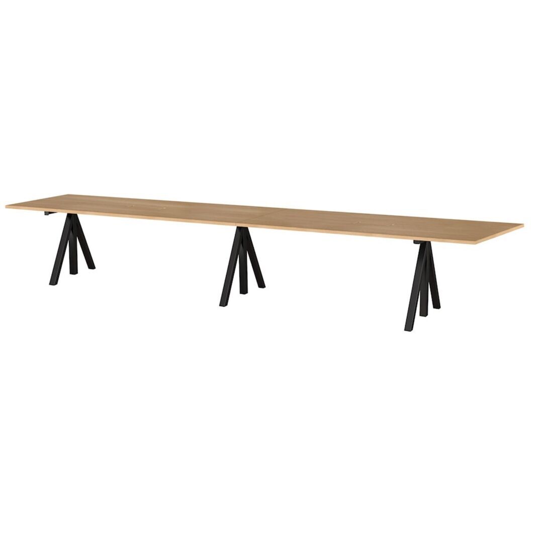 String_Furniture_Height_Adjustable_Conference_Table_Eiche_Schwarz