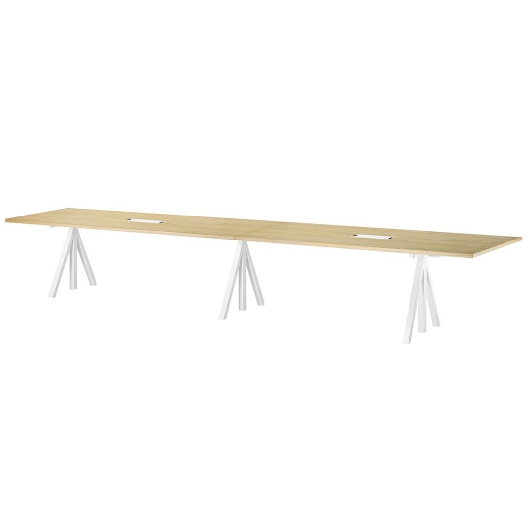 String_Furniture_Height_Adjustable_Conference_Table_Eiche_Weiss