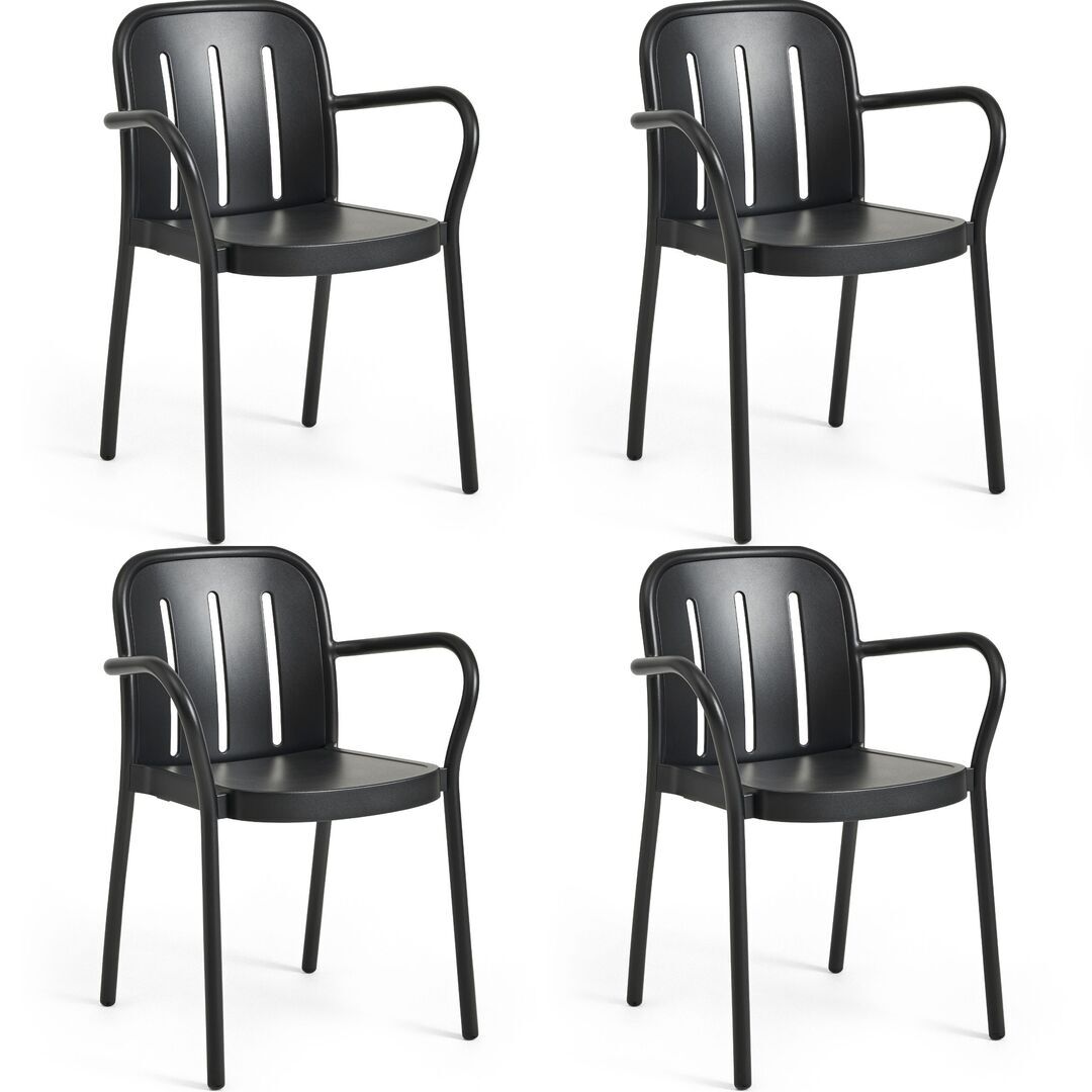 Outdoor-Armlehnstuhl Deville 4er Set von Hay