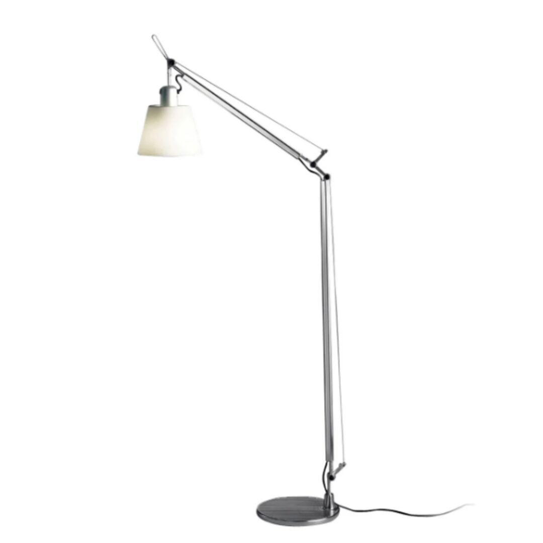 Artemide Body Tolomeo Basculante von Artemide  Weiss / Weiss, Seidensatin