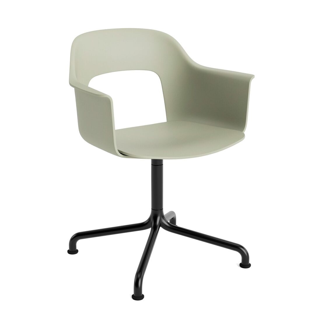 HAY Living Armlehnstuhl Layout 251 von Hay Pastel green , Schwarz pulverbeschichtet Aluminium