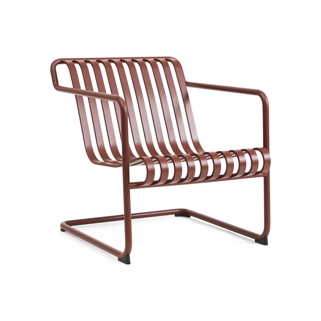 HAY Living Niedriger Lounge Chair Palissade Cantilever von Hay Iron Red