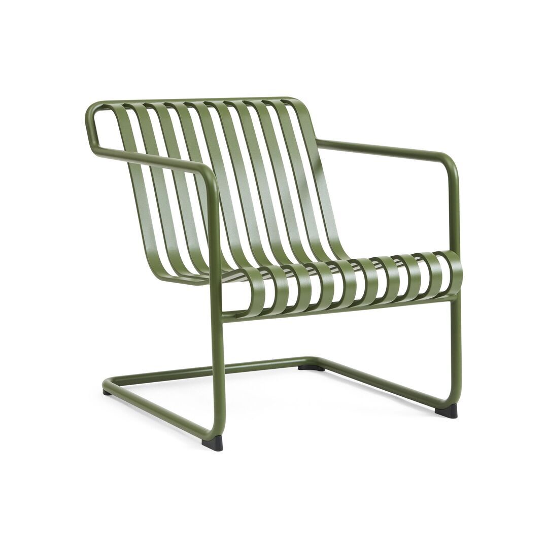 HAY Living Niedriger Lounge Chair Palissade Cantilever von Hay Olive