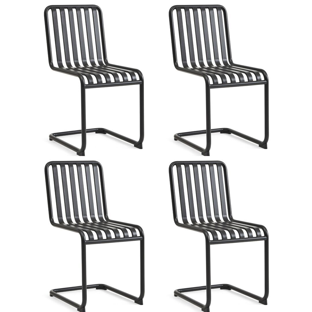 Outdoor-Stuhl Palissade Cantilever 4er Set von Hay