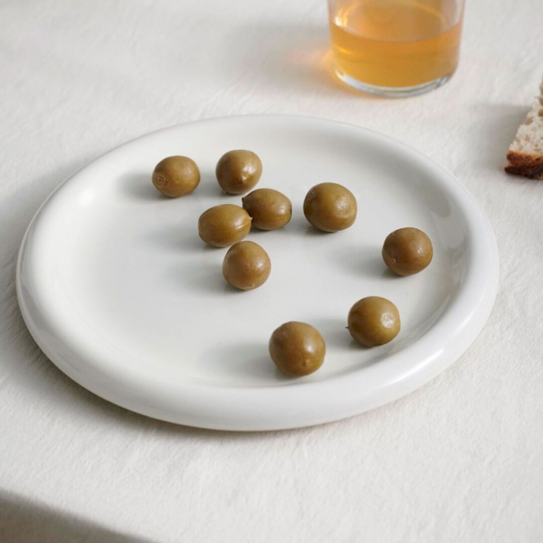 HAY Accessoires Barro Plate - Set of 2 Off-White, Ø: 24 cm 