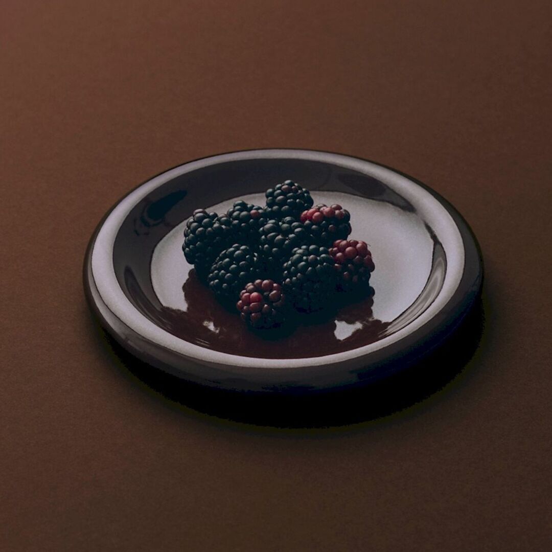 HAY Accessoires Teller Barro im 2er Set von Hay Bordeaux, Ø: 18 cm