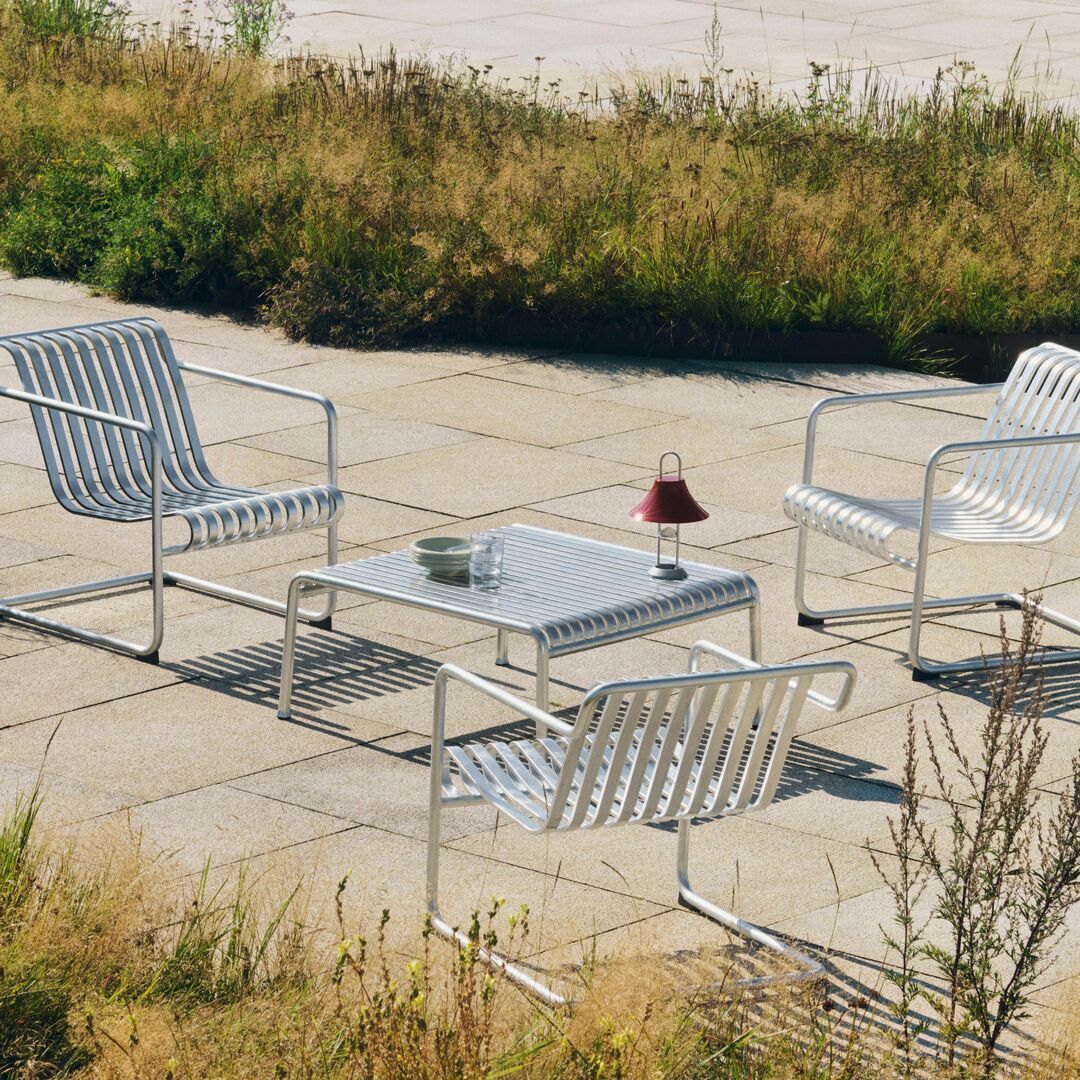 Niedriger Lounge Chair Palissade Cantilever 4er Set von Hay