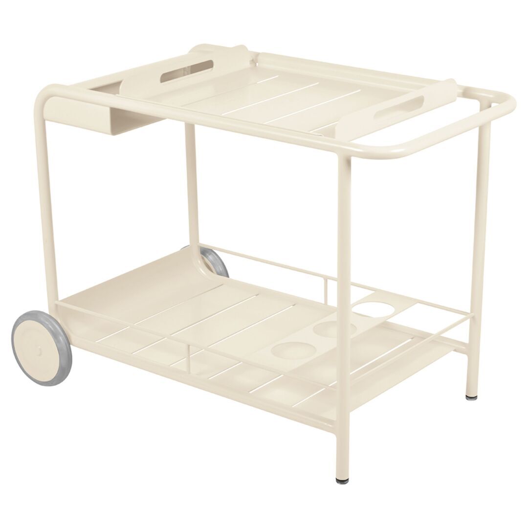 Fermob Beistelltisch / Rollende Bar 'Luxembourg Latte-Beige E8