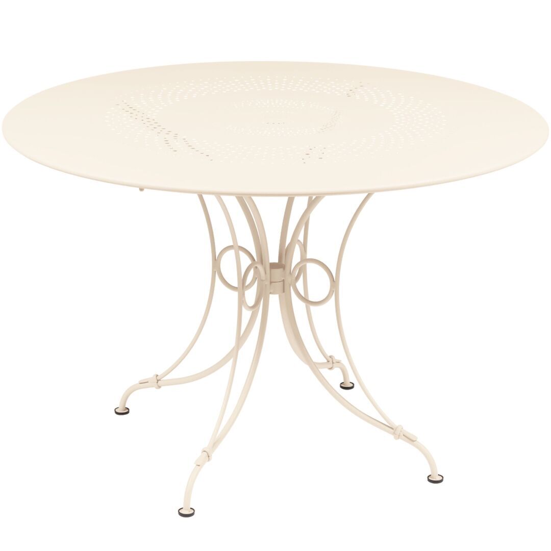 Fermob Tisch '1900' Latte-Beige E8, Ø: 117 cm