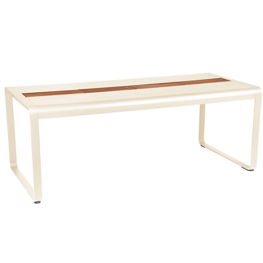 Fermob Tisch Bellevie 196 x 90 cm – mit Aufbewahrung von Fermob Latte-Beige E8