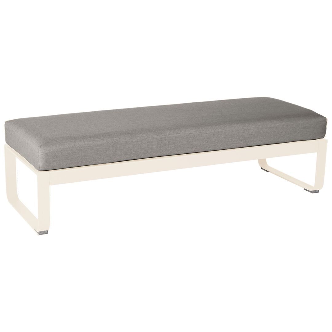 Fermob Bellevie 2-Seater-Ottoman Latte-Beige E8, Taupe Grau B8