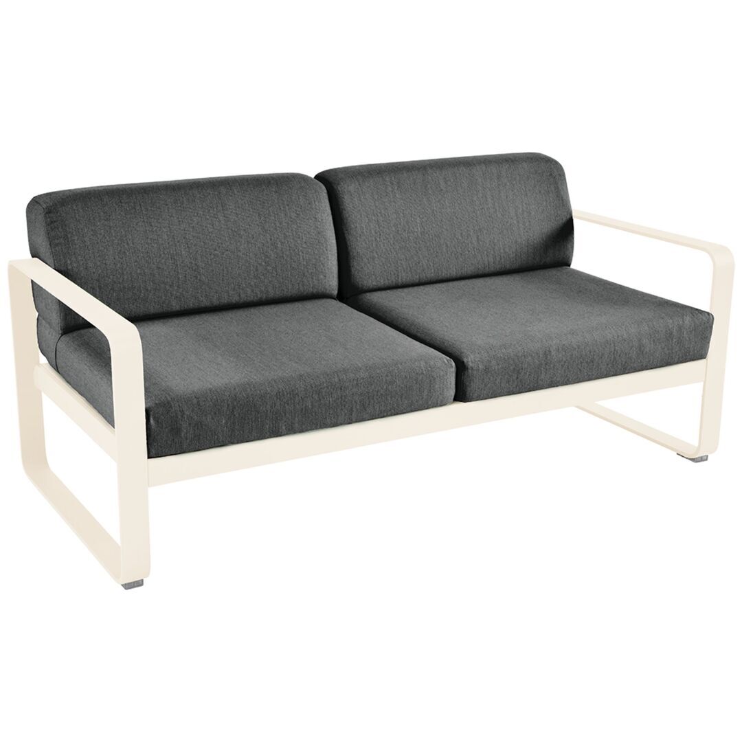 Fermob Outdoor Sofa 'Bellevie' Latte-Beige E8, Graphitgrau A3