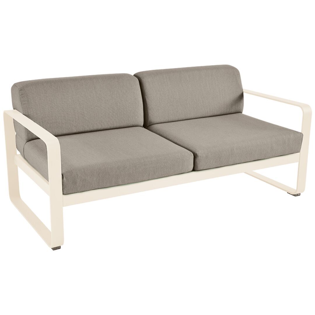 Fermob Outdoor Sofa 'Bellevie' Latte-Beige E8, Taupe Grau B8