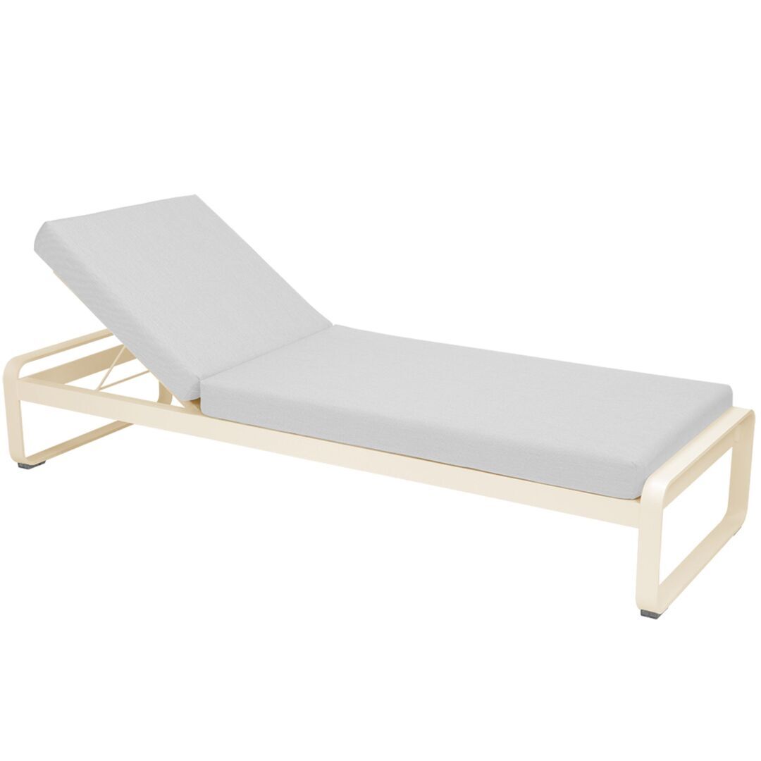 Fermob Bellevie Premium Sunlounger Latte-Beige E8, Grauweiss 81