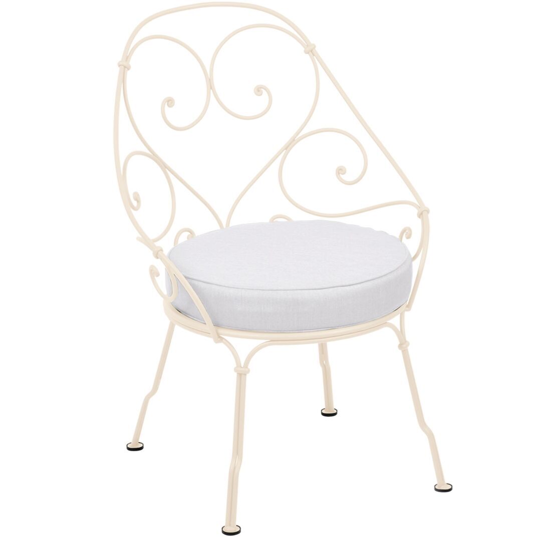 Fermob Sessel 'Cabriolet' Latte-Beige E8, Grauweiss 81