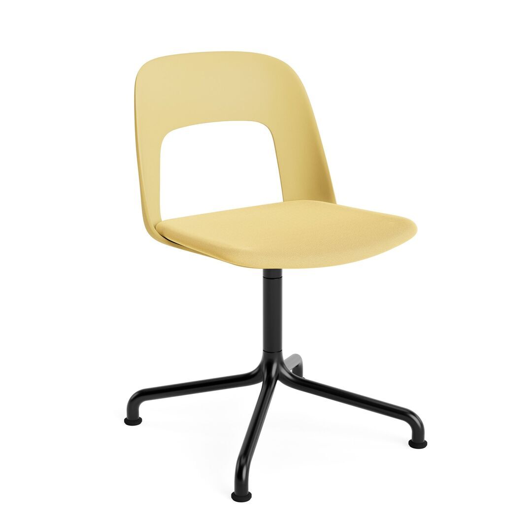 HAY Living Stuhl Layout 153 von Hay  Biscotti  / Relate - 431 , Schwarz pulverbeschichtet Aluminium