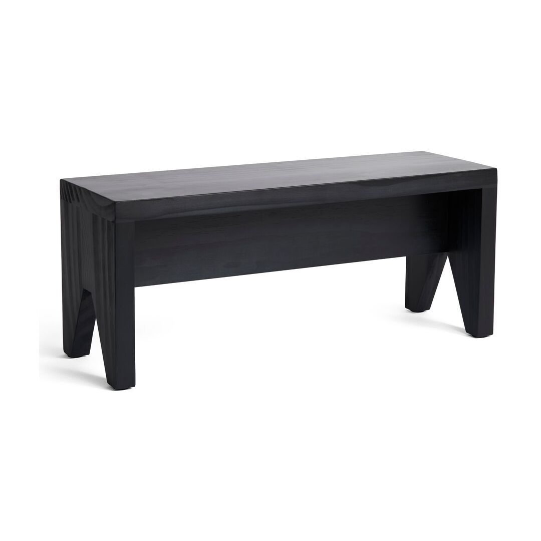 HAY Accessoires Vielseitiger Hocker Manolito von Hay Black, B: 20 cm / L: 60 cm