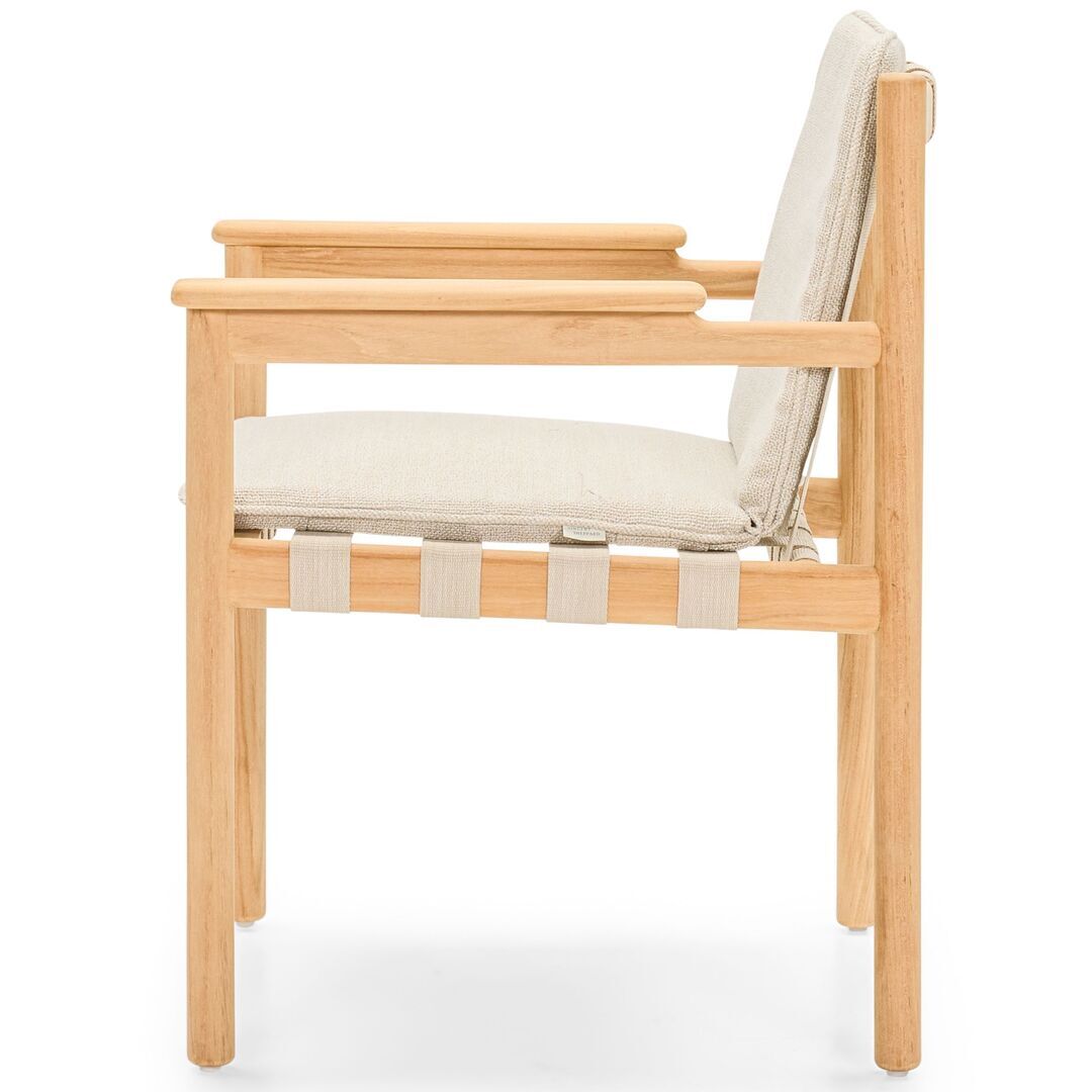 Vincent Sheppard Vincent Sheppard ODA LOUNGE CHAIR - Loungestuhl Flachs, Teakholz, Limettenweiss BoucléVincent Sheppard Vincent Sheppard ODA LOUNGE CHAIR - Loungestuhl Flachs, Teakholz, Limettenweiss Bouclé