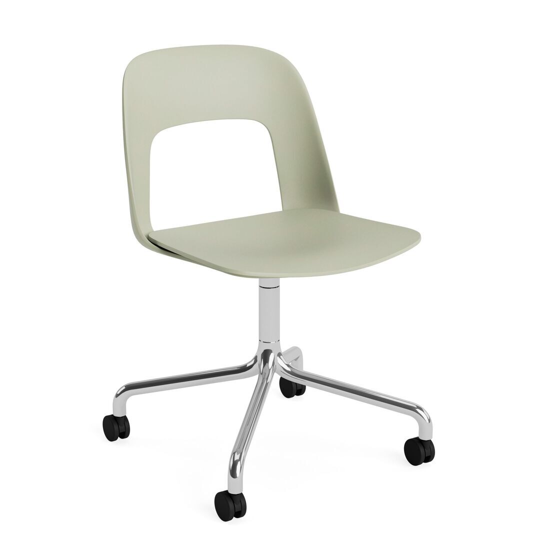 HAY Living Bürostuhl Layout 161 von Hay Pastel green , Aluminium poliert