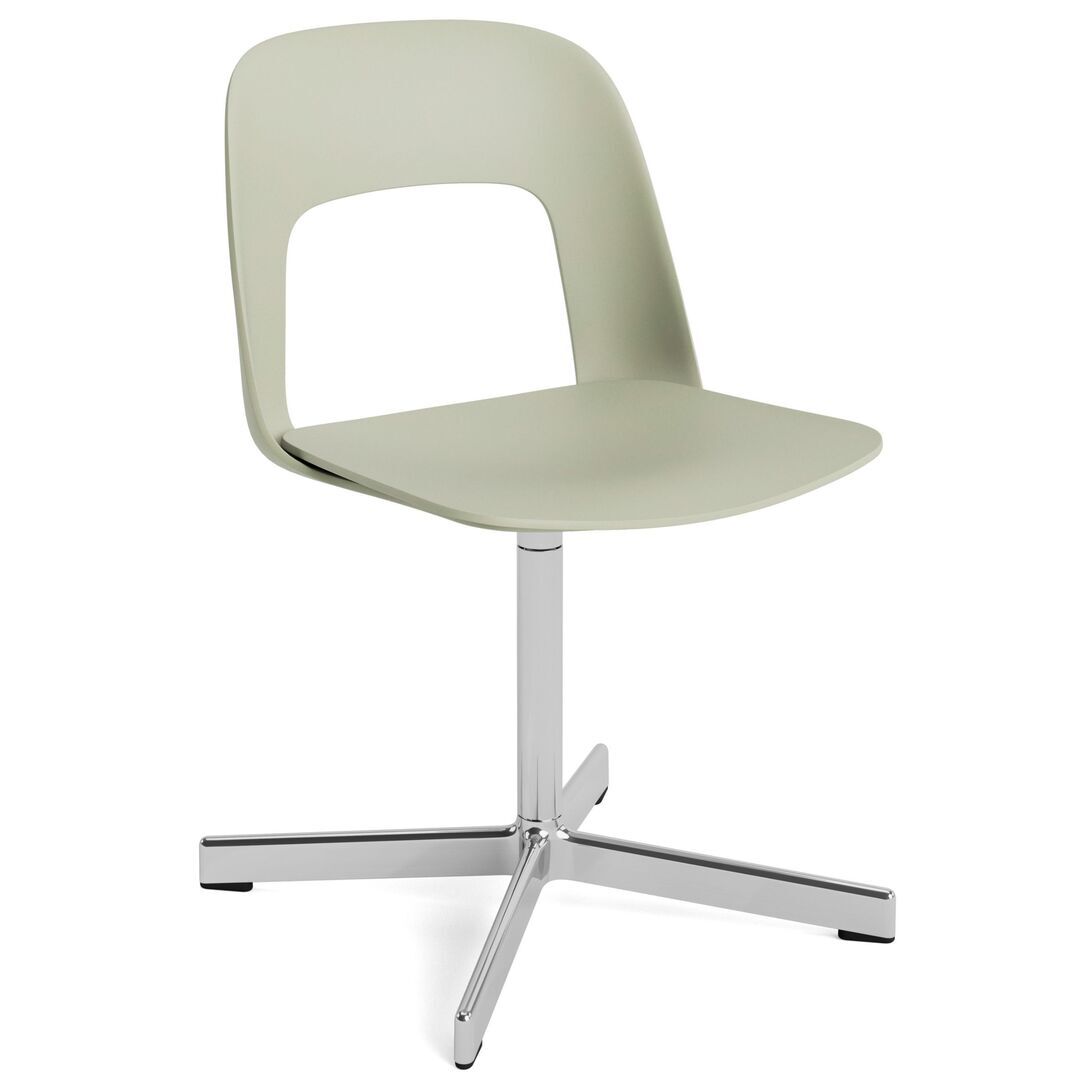 HAY Living Stuhl Layout 131 von Hay Pastel green , Aluminium poliert