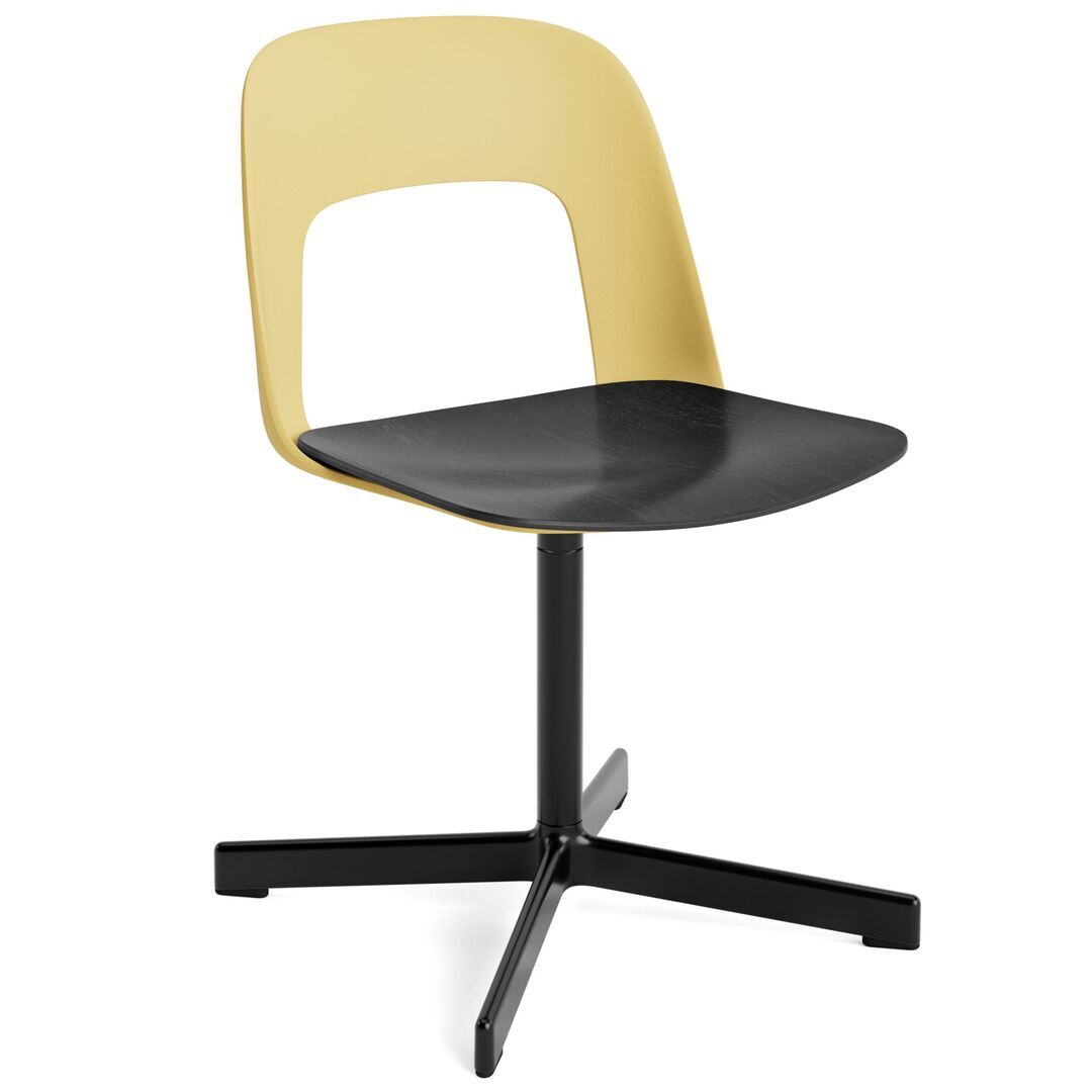 HAY Living Stuhl Layout 132 von Hay Biscotti, Schwarz pulverbeschichtet Aluminium, Black