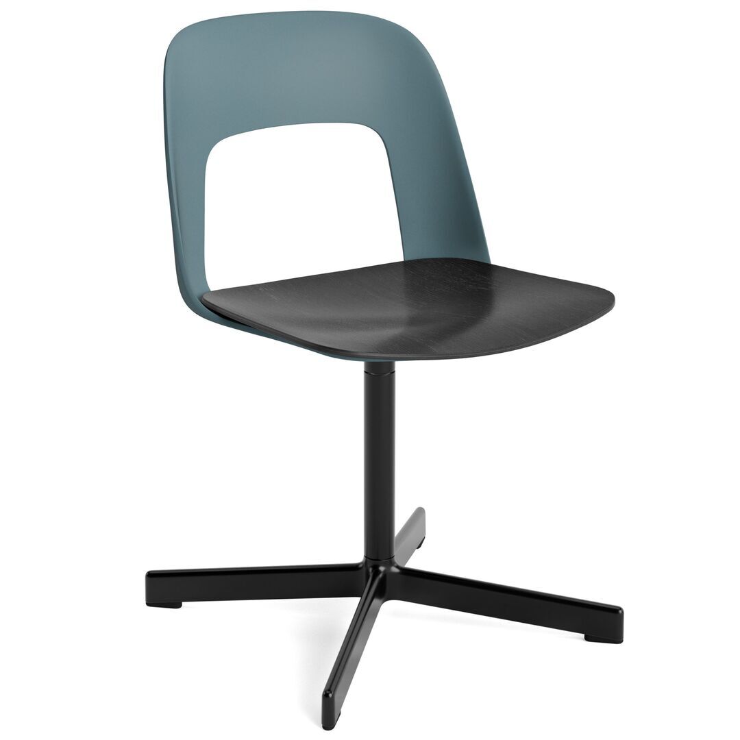 HAY Living Stuhl Layout 132 von Hay Ocean, Schwarz pulverbeschichtet Aluminium, Black