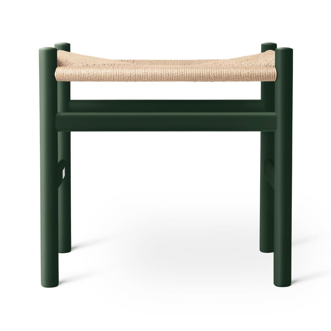 Carl Hansen & Søn CH53 Buche Soft Green, Papierkordel Natur, H: 39 cm